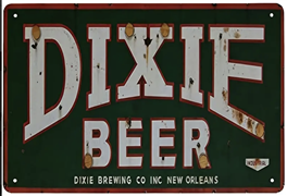 Dixie Beer Metal Sign